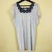 Madewell Dresses | Madewell White Blue Embroidered Womens Cotton Dress Small Lined H7279 | Color: Blue/White | Size: S