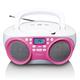 Lenco SCD-301 Portable Radio/CD player - Rosa