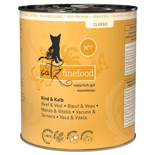 Sparpaket catz finefood 12 x 800 g - Rind & Kalb