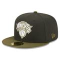 Men's New Era Charcoal/Olive York Knicks Two-Tone 59FIFTY Fitted Hat