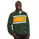 NFL Men's Off Tackle Track Jacket (Size XXL) Green Bay Packers, Polyester