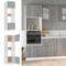 vidaXL Microwave Cabinet Grey Sonoma 60x57x207 cm Engineered Wood