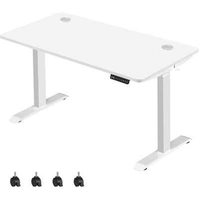 Songmics - Höhenverstellbarer Schreibtisch elektrisch, 70 x 140 cm Tischoberfläche, Doppelmotor,