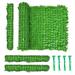 Costway 118x39in Artificial Ivy Privacy Fence Screen Faux Hedge Fence