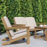 All-Weather Poly Resin Adirondack Style Chair & Cushions