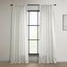 Exclusive Fabrics Room Darkening Euro Linen Curtain (1 Panel) - Window Treatment for Bedroom or Living Room