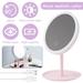 LNGOOR 3 Color LED Lighted Makeup Mirror USB Charge Makeup Mirror Travel Vanity Mirror Portable Vanity Mirror with Light USB Charging