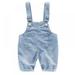Baby Boys Girls Cute Ripped Adjustable Straps Jean Cotton Elastic Denim Suspender Pants Overalls Trousers