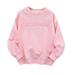 TAIAOJING Toddler Kids Cotton Sweatshirt Hoodie Children Baby Girls Boys Long Sleeve Letter Print Pullover Sweatshirt Tops Blouse Clothes Outfits 4-5 Years