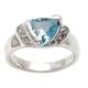 Tasty Treat in Blue,'Sterling Silver and Blue Topaz Cocktail Ring'