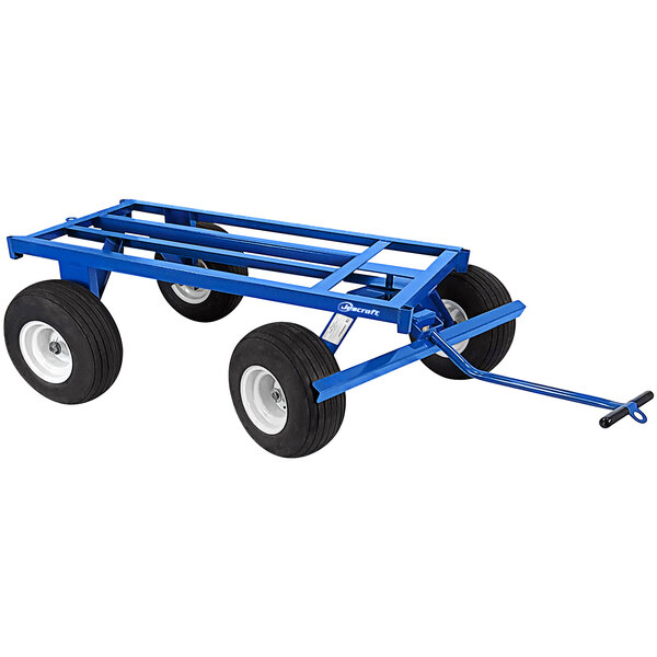 Jescraft 30" x 48" Fully Welded Steel Open Deck Roofing / Utility Trailer with 18" Flat Free Tires FWT-3048-18FF - 2000 lb. Capacity