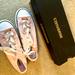 Converse Shoes | Cute Baby Pink Velvet Converse Size 3 Youth With White Ribbon Laces | Color: Pink | Size: 3bb