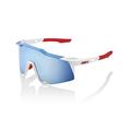 100% GAFAS Unisex Erwachsene Speedcraft-Totalenergies Team Hiper Multilayer Mirror Lens Brille, Matte White/Metallic Blue (Mehrfarbig), Einheitsgröße