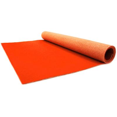 Läufer "PODIUM, Made in Belgium", orange, B:100cm H:2,6mm L:2700cm, Polypropylen (PP), PRIMAFLOR-IDEEN IN TEXTIL, Teppiche, Breite 100 cm, robuster Nadelfilz, Uni-Farben Image