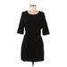 TOBI Casual Dress - Mini: Black Solid Dresses - Women's Size Medium