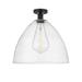 Innovations Lighting Bruno Marashlian Bristol Glass 16 Inch 1 Light Semi Flush Mount - 616-1F-BK-GBD-164