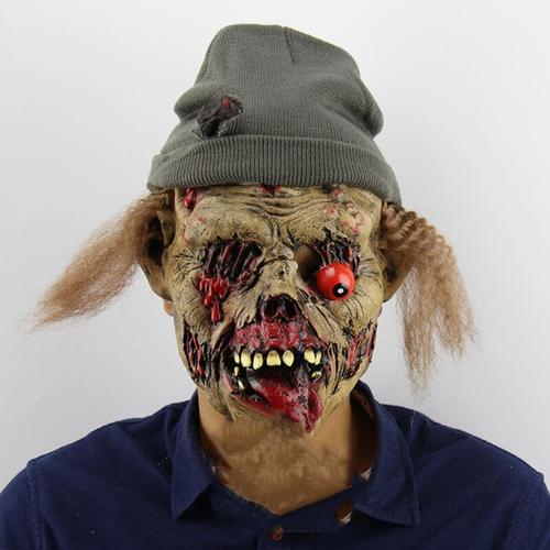 Maske, Horror Zombie Maske Latex, Gruseliges Gruselmonster Kostüm, Gruseliger Zombie für Halloween