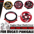 Couvercle d'embrayage transparent pour moteur de moto DucSauPanigale 959 1199 1199S R 1299