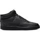 Sneaker NIKE SPORTSWEAR "COURT VISION MID NEXT NATURE" Gr. 44, schwarz (black, black, black) Schuhe Sneaker Design auf den Spuren des Air Force 1
