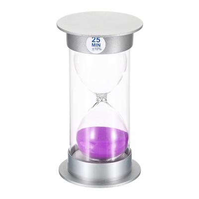 25 Minute Sand Timer, Sandy Clock Count Down Sand Glass, Purple Sands