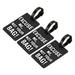 3Pcs PVC Tag Identifier Label, Excuse Me, Not Your Bag Pattern Black