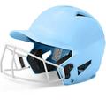 Champro Rise Pro Girls Softball Batting Helmet with Face Guard Columbia Blue Senior