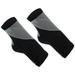 Unique Bargains Pair Compression Ankle Sleeve Socks Unisex Ankle Brace Nylon for Sport Running Basketball Black M Size