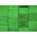 Ahgly Company Machine Washable Indoor Rectangle Transitional Lime Green Area Rugs 7 x 9