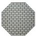 Furnish My Place Union Indoor/Outdoor Commercial Color Rug - Black 7 Octagon Pet and Kids Friendly Rug. Made in USA Octagon Area Rugs Great for Kids Pets Event Wedding