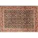 Ahgly Company Indoor Rectangle Traditional Saffron Red Persian Area Rugs 2 x 4