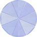 Ahgly Company Machine Washable Indoor Round Transitional Heavenly Blue Area Rugs 5 Round