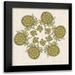 Zarris Chariklia 20x20 Black Modern Framed Museum Art Print Titled - Block Print Mandala II