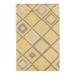 Bowery Hill 60 x 96 Transitional Wool Hand Tufted Rug in Natural/Gray