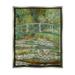Stupell Industries Bridge Over Lilies Monet Classic Painting Luster Gray Framed Floating Canvas Wall Art 16x20 by Claude Monet