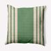 Simply Daisy 26 x 26 Stripe Decorative Throw Pillow Sage