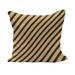 Vintage Fluffy Throw Pillow Cushion Cover Brown Toned Diagonal Lines Stripes Modern Geometrical Image Art Print Decorative Square Accent Pillow Case 40 x 40 Sand Brown Chocolate by Ambesonne