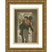 Jessie Willcox Smith 18x24 Gold Ornate Framed and Double Matted Museum Art Print Titled - Tiny Tim and Bob Cratchit on Christmas Day (1937)