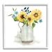 Stupell Industries Summery Flower Blossoms Arranged Country Jug Watercolor Detail Graphic Art White Framed Art Print Wall Art Design by Livi Finn