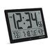 Marathon Slim Digital Wall Clock Black (CL030062BK)