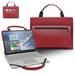 Dell Latitude 14 5480 5488 Laptop Sleeve Leather Laptop Case for Dell Latitude 14 5480 5488 with Accessories Bag Handle (Red)