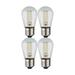 Satco 1 Watt (11 Watt Equivalent), S14 LED, Non-Dimmable Light Bulb, (2700K) E26/Medium (Standard) Base, Glass | 3.43 H x 1.81 W in | Wayfair S8027
