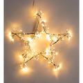 Plow & Hearth Indoor/Outdoor Electric Lighted Star Holiday Decoration in White | 18.9 H x 0.39 W x 1.97 D in | Wayfair 65S46