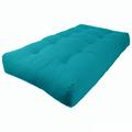 Twin 7" Foam Mattress - White Noise Abe Cold Size Futon Mattress, Cotton in Green/Blue | 75 H x 39 W 7 D Wayfair 6E0E05C845FF420B93940A6F33D21709