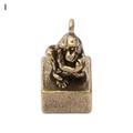 Yoone Sophisticated Texture Hanging Pendant Nice-looking Brass Precisely Detail Zodiac Seal Hanging Charm for Office