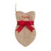 The Holiday Aisle® Personalized Stocking Polyester/Burlap/Jute in Brown/Red | 16 H x 10 W in | Wayfair 7A9F6B894A6C4C75BF9CD8B428120CDE