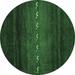 White 36 x 36 x 0.35 in Area Rug - Foundry Select Machine Made Power Loom Wool/Area Rug in Dark Green/Light Green /Wool | Wayfair