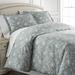Alcott Hill® Healdton Microfiber Comforter Set Polyester/Polyfill/Microfiber in Blue | Full/Queen Comforter + 2 Shams | Wayfair