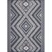 Blue/Navy 116 x 93 x 0.5 in Area Rug - Foundry Select Gannuccelli Abstract Flatweave Rectangle 7'9" x 9'8" Indoor/Outdoor Area Rug in Navy | Wayfair