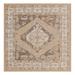 Red 63 x 63 x 0.13 in Area Rug - Bungalow Rose Oriental Machine Woven Indoor/Outdoor Area Rug in Natural | 63 H x 63 W x 0.13 D in | Wayfair