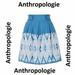 Anthropologie Skirts | Anthropologie Floreat Embroidered Winston Skirt Size 10 (82) | Color: Blue/White | Size: 10